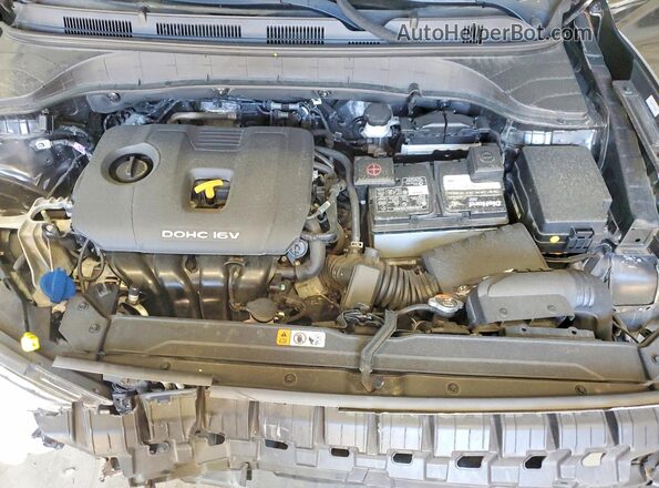 KM8K2CAA1MU657444 2021 HYUNDAI KONA Black Vista del compartimento del motor