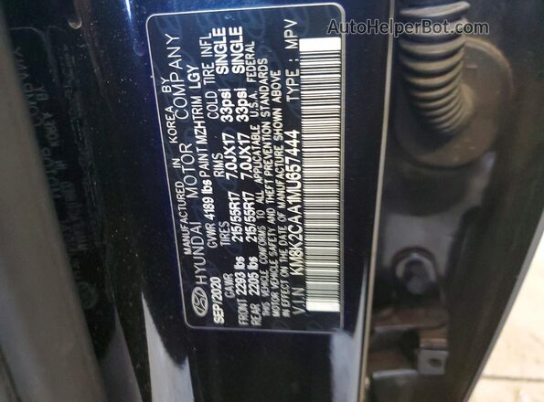 KM8K2CAA1MU657444 2021 HYUNDAI KONA Black Vista interior de 360 grados
