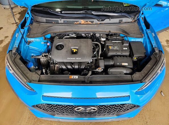 KM8K2CAA2MU599568 2021 HYUNDAI KONA Blue Vista interior trasera