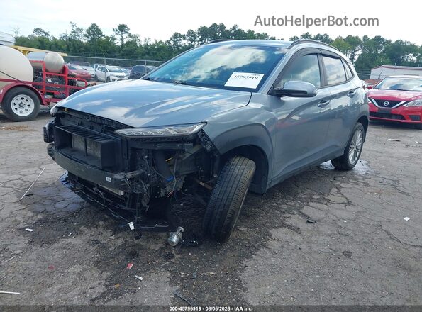 KM8K2CAA3LU474013 2020 HYUNDAI KONA Gray Առջևի ձախ երեք քառորդ տեսարան