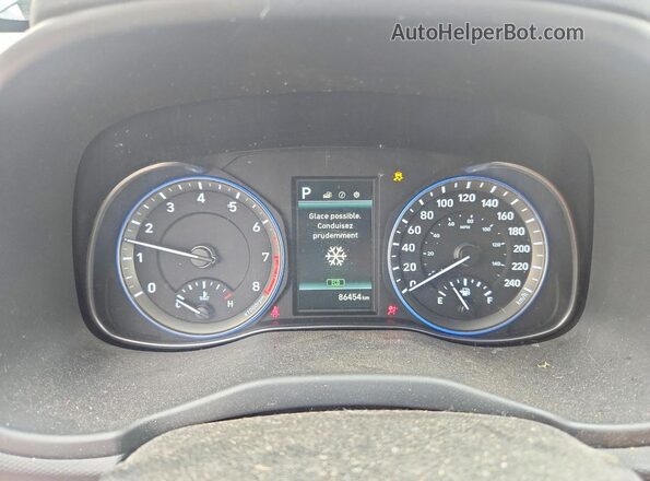 KM8K2CAA3MU730202 2021 HYUNDAI KONA Gray Vista del cuadro de instrumentos