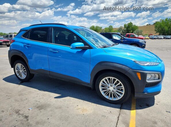 KM8K2CAA4MU626950 2021 HYUNDAI KONA Blue Передня права чверть