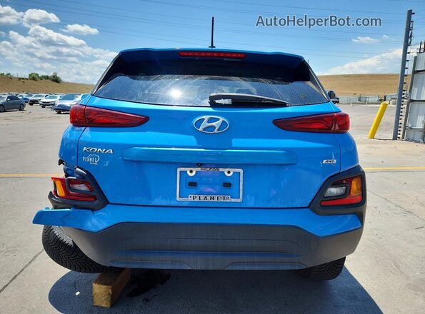 KM8K2CAA4MU626950 2021 HYUNDAI KONA Blue Вид ззаду