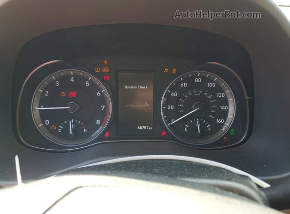 KM8K2CAA5MU738253 2021 HYUNDAI KONA Красный Вид щитка приборов