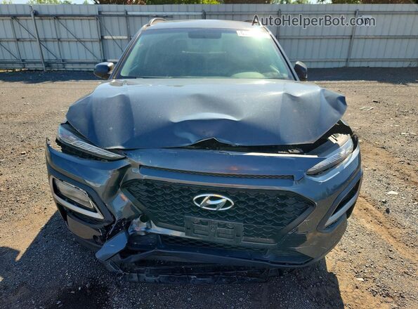 KM8K2CAA6JU097688 2018 HYUNDAI KONA Gray წინა ხედი