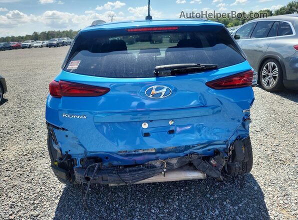 KM8K2CAA6MU617859 2021 HYUNDAI KONA Blue Հետևի տեսք