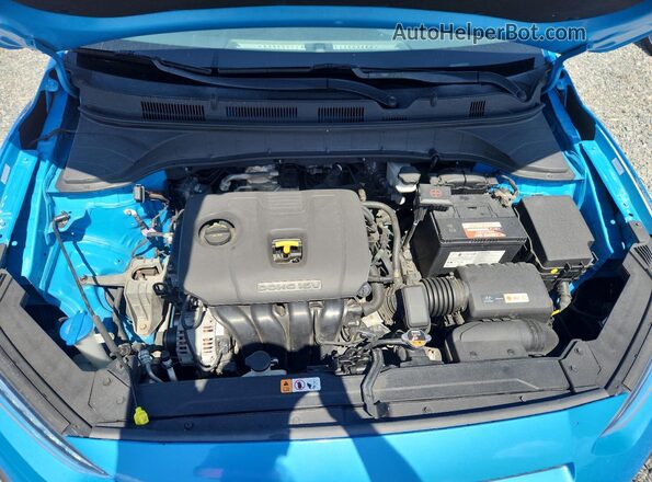 KM8K2CAA6MU617859 2021 HYUNDAI KONA Blue Շարժիչի բաժամունքի տեսք