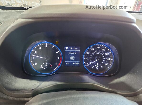 KM8K2CAA7LU478517 2020 HYUNDAI KONA Red Սարքավորումների վահանակի տեսք
