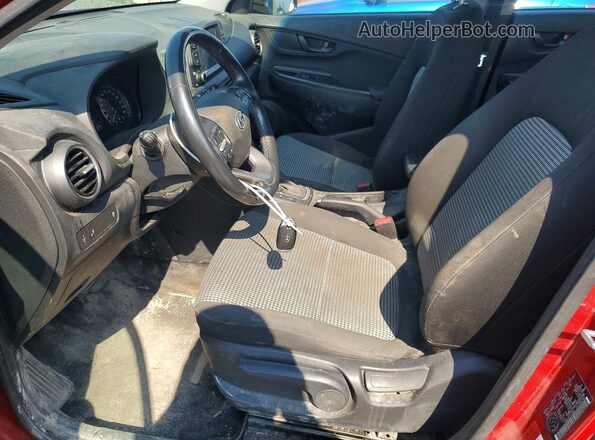 KM8K2CAA7MU652166 2021 HYUNDAI KONA Red Widok wnętrza z przodu