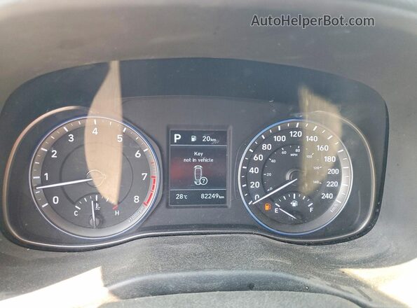KM8K2CAA7MU652166 2021 HYUNDAI KONA Red Widok zestawu wskaźników
