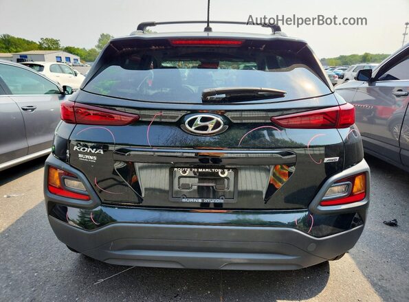 KM8K2CAA9MU747215 2021 HYUNDAI KONA Black Widok z tyłu