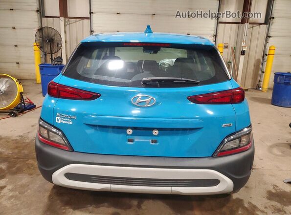 KM8K2CAB1NU837260 2022 HYUNDAI KONA Blue Widok z tyłu