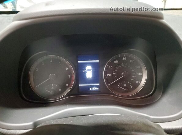 KM8K2CAB1NU837260 2022 HYUNDAI KONA Blue Widok zestawu wskaźników