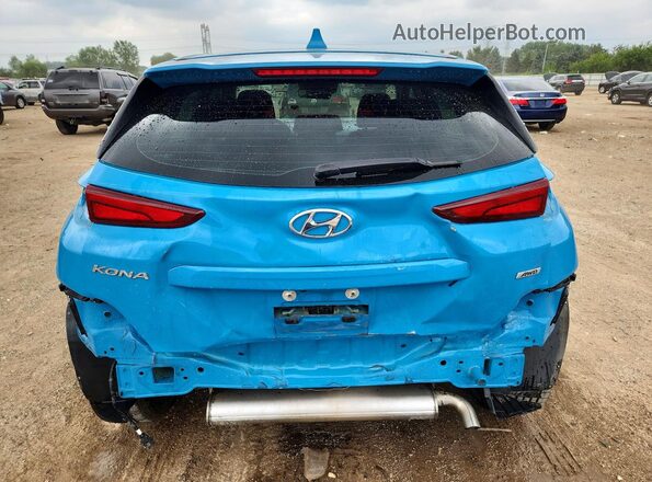 KM8K2CAB3NU903243 2022 HYUNDAI KONA Blue Vista trasera