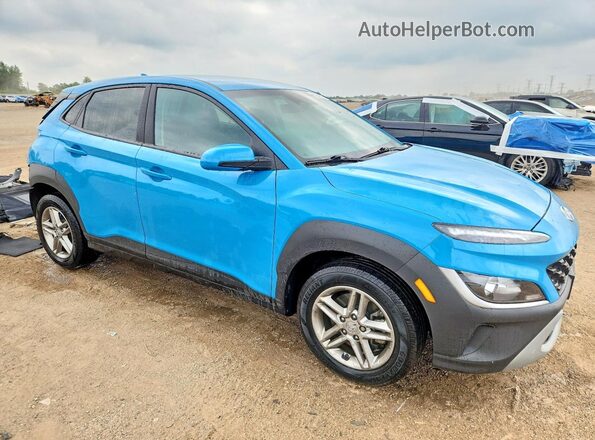 KM8K2CAB3NU903243 2022 HYUNDAI KONA Blue Delantero derecho