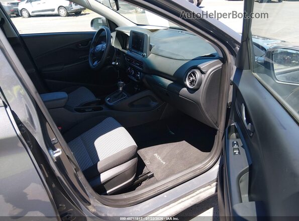 KM8K2CAB5PU040674 2023 HYUNDAI KONA Gray Widok wnętrza z przodu