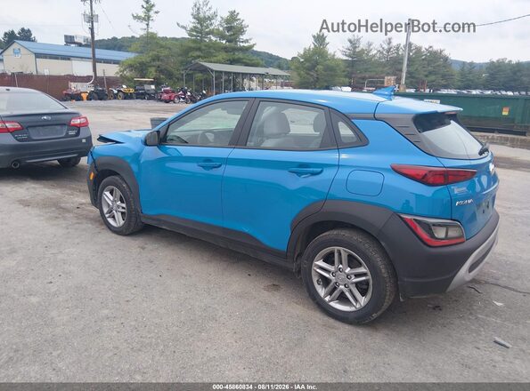 KM8K2CAB8NU896807 2022 HYUNDAI KONA Blue Rear left