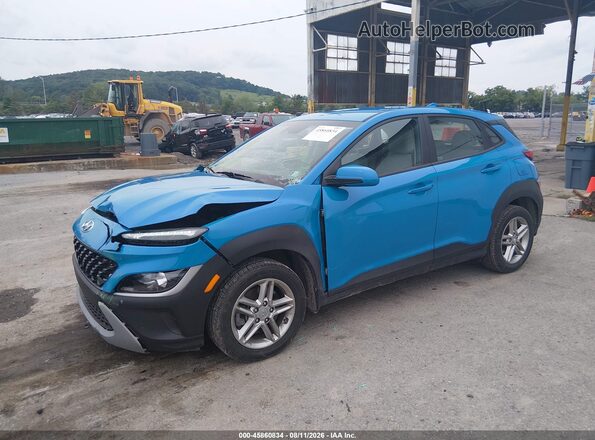 KM8K2CAB8NU896807 2022 HYUNDAI KONA Blue Front left