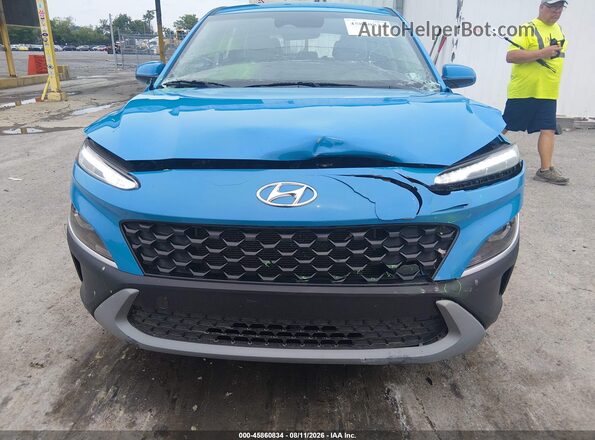KM8K2CAB8NU896807 2022 HYUNDAI KONA Blue Front view