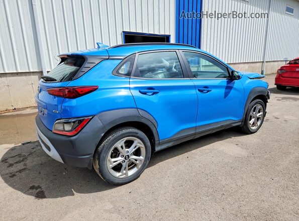 KM8K2CABXNU801292 2022 HYUNDAI KONA Blue უკანა მარჯვენა
