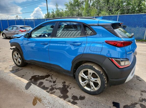 KM8K2CABXNU801292 2022 HYUNDAI KONA Blue უკანა მარცხენა