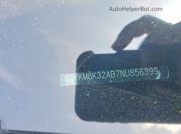 KM8K32AB7NU856399 2022 HYUNDAI KONA Black Շարժիչի բաժամունքի տեսք
