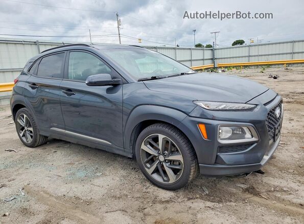 KM8K33A51JU072861 2018 HYUNDAI KONA Gray Delantero derecho
