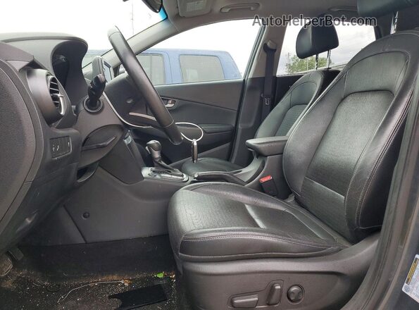 KM8K33A51JU072861 2018 HYUNDAI KONA Gray Vista interior delantera