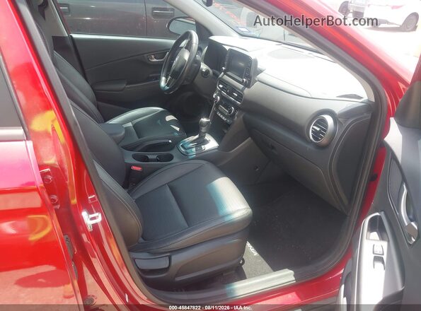 KM8K33A51LU569749 2020 HYUNDAI KONA Red Front interior view