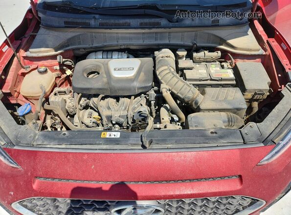 KM8K33A51MU687768 2021 HYUNDAI KONA Red Vista interior trasera