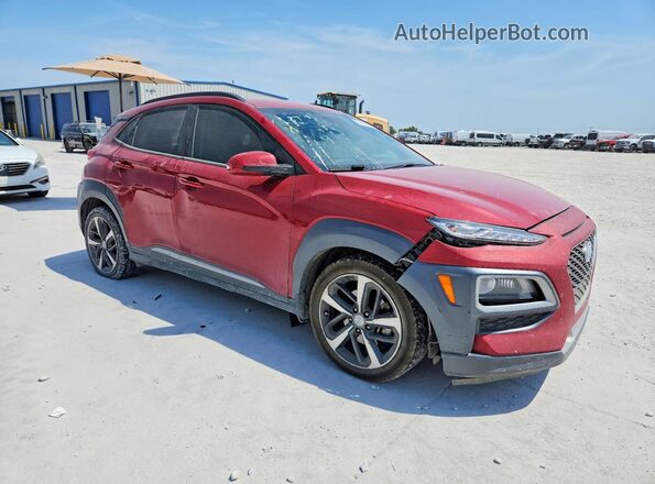 KM8K33A51MU687768 2021 HYUNDAI KONA Red Delantero derecho