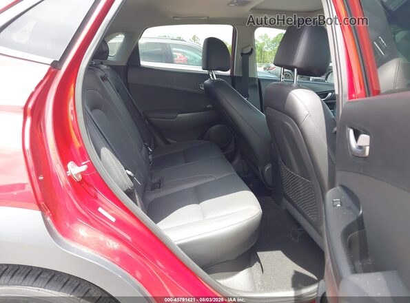 KM8K33A54JU080579 2018 HYUNDAI KONA Red Widok naklejki z numerem VIN