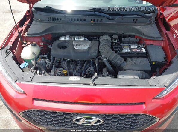 KM8K33A54JU080579 2018 HYUNDAI KONA Red Widok z tyłu