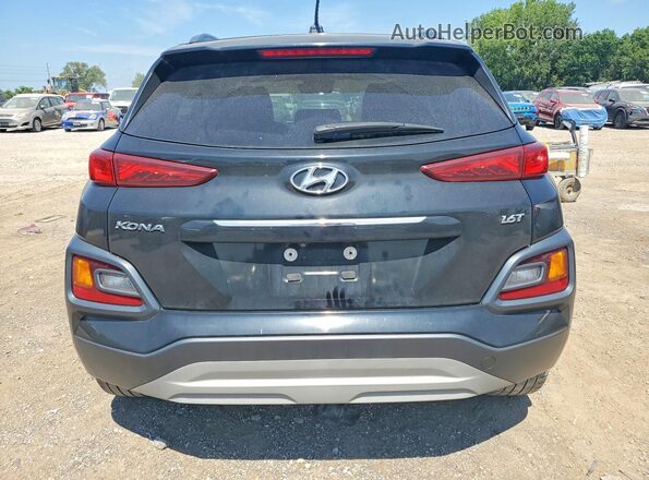 KM8K33A55JU071115 2018 HYUNDAI KONA Black Հետևի տեսք