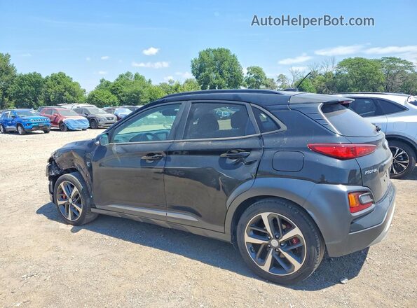 KM8K33A55JU071115 2018 HYUNDAI KONA Black Հետևի ձախ