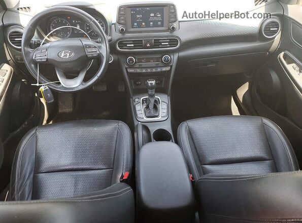 KM8K33A55JU071115 2018 HYUNDAI KONA Black Առջևի վահանակի տեսք