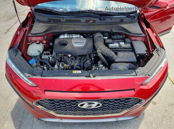 KM8K33A55JU078629 2018 HYUNDAI KONA Red Engine compartment view