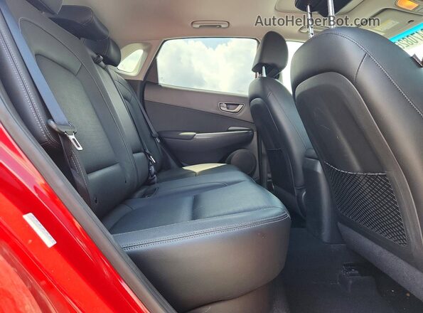 KM8K33A55JU078629 2018 HYUNDAI KONA Red Rear interior view