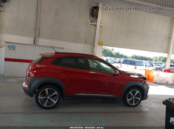 KM8K33A55JU147173 2018 HYUNDAI KONA Бордовый Вид задней части салона