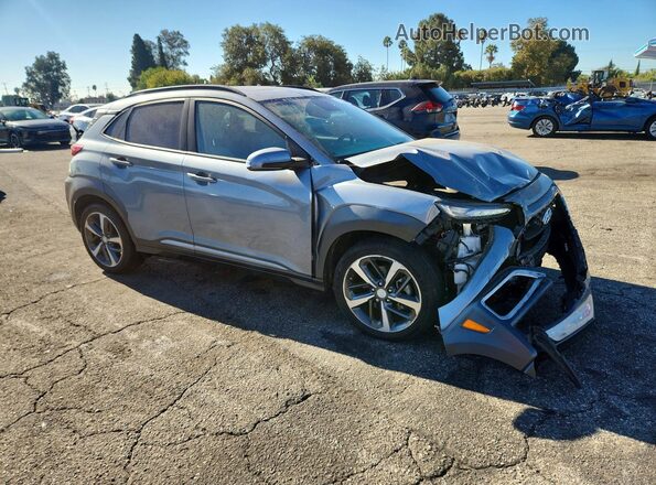 KM8K33A57LU565673 2020 HYUNDAI KONA Gray Delantero derecho