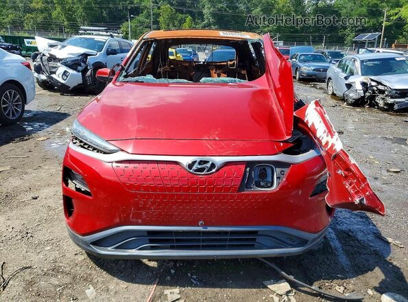 KM8K33AG0KU024982 2019 HYUNDAI KONA Red Vista frontal