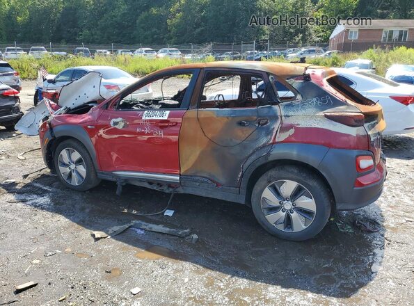 KM8K33AG0KU024982 2019 HYUNDAI KONA Red Trasero izquierdo