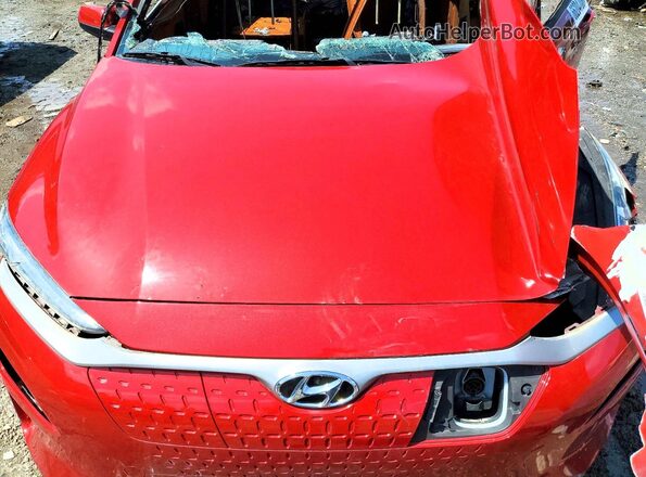KM8K33AG0KU024982 2019 HYUNDAI KONA Red Vista interior trasera