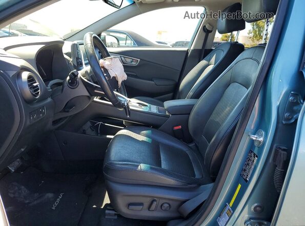 KM8K33AG2LU068130 2020 HYUNDAI KONA Teal წინა სალონის ხედი