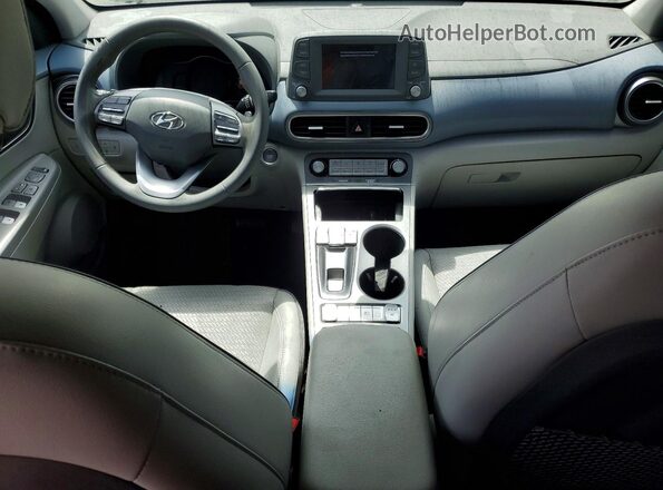 KM8K33AG3MU123282 2021 HYUNDAI KONA Gray Dashboard view