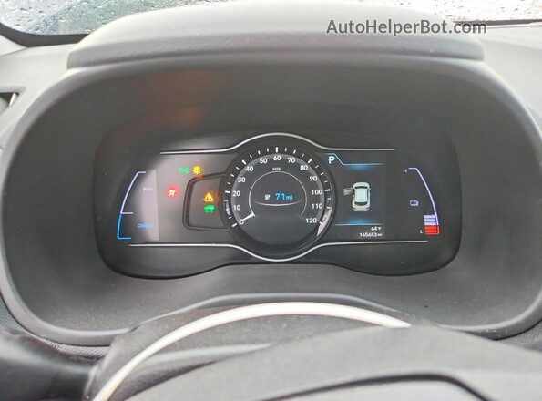 KM8K33AG8KU024793 2019 HYUNDAI KONA Gray Widok zestawu wskaźników