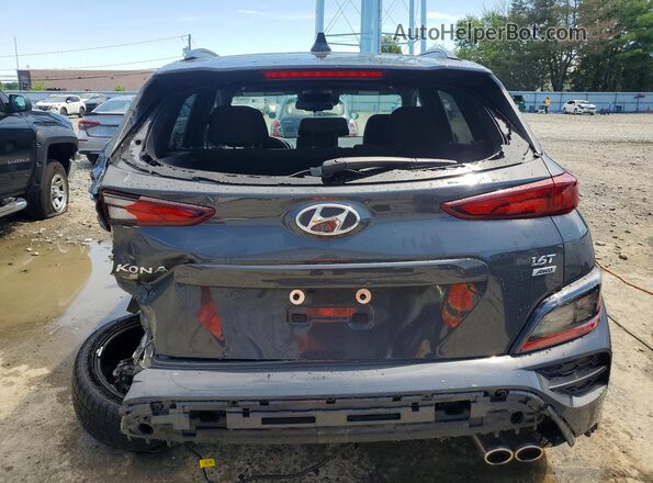 KM8K3CA3XPU031698 2023 HYUNDAI KONA Gray უკანა ხედი