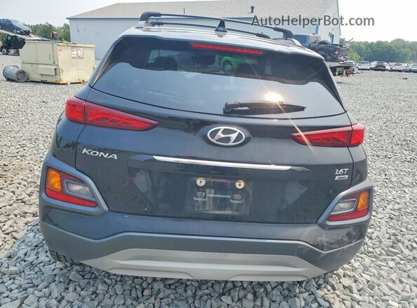 KM8K3CA50MU738970 2021 HYUNDAI KONA Black Rear view