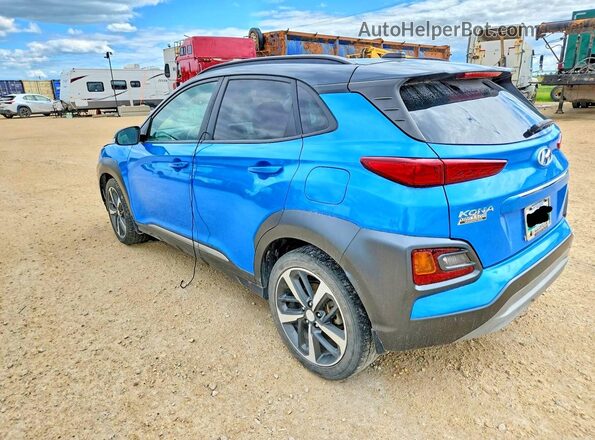 KM8K3CA52JU152945 2018 HYUNDAI KONA Синий Задняя левая четверть