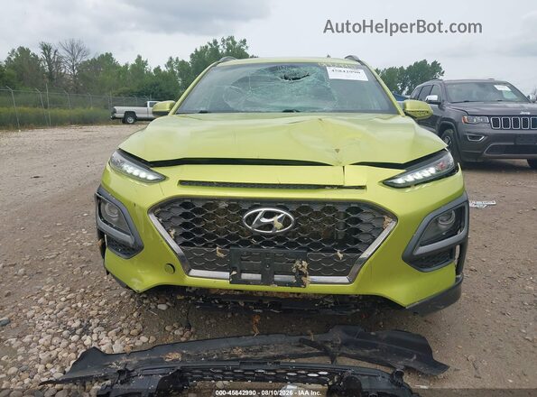 KM8K3CA58KU299708 2019 HYUNDAI KONA Green Widok wnętrza z tyłu
